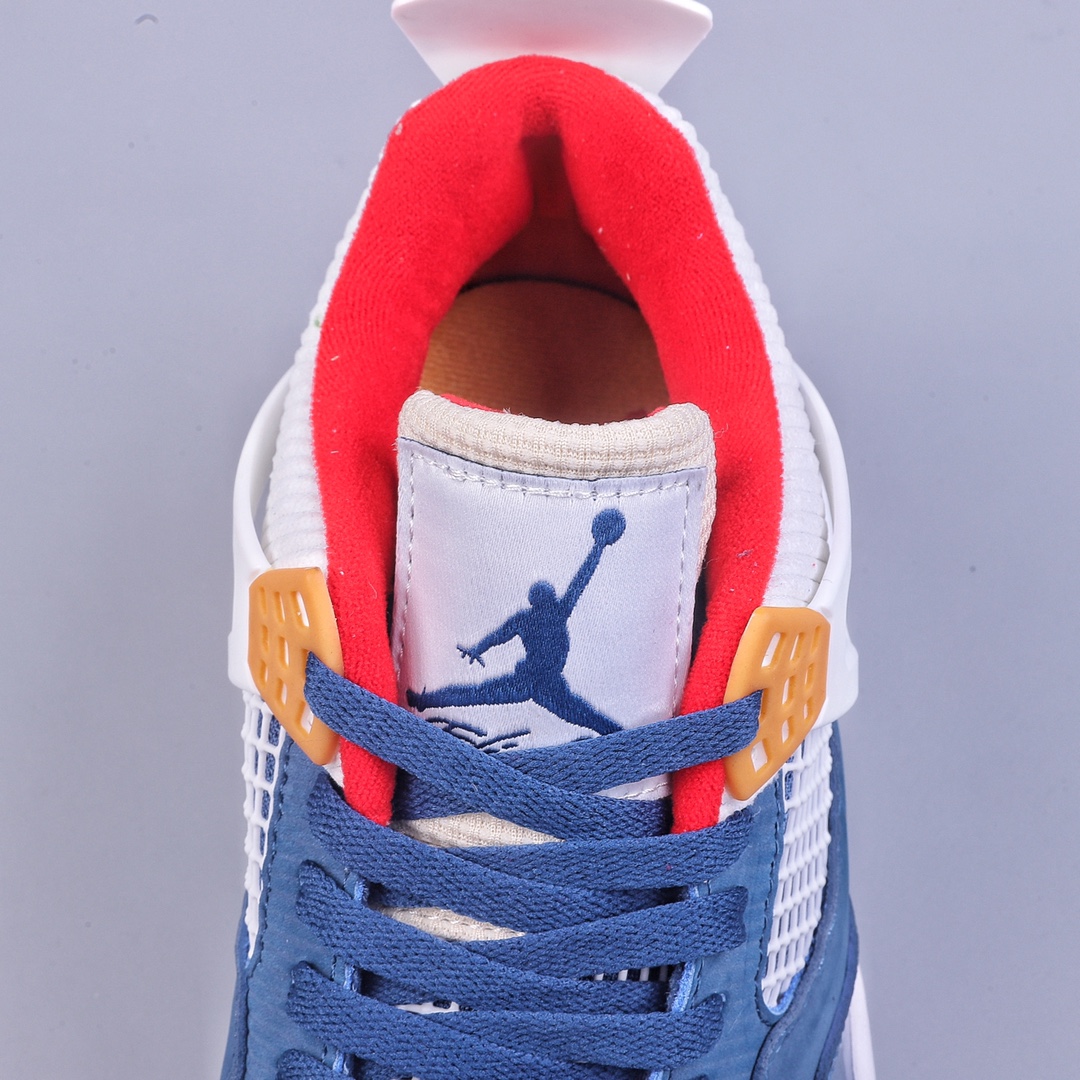 Enhance cost performance Air Jordan AJ4 Retro blue white red DR6952-400