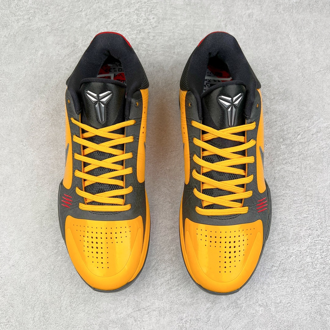 图片[2]-＃S2纯原 NK Zoom Kobe ZK5 \\\”Bruce Lee\\\” 科比5代 李小龙黄黑红 386429-701 Zoom Turbo气垫➕后掌EVA缓震 实战配置直接拉满 原楦纸板开发 鞋身流线型、后跟塑形 区分土肥圆 原档数据3D打印 鞋面细节匹配原版 全身鞋材卡料色独家定制 唯一正确喷漆SWOOSH NK专利Flyknit飞线科技，给予鞋身足够抗扭矩力 真实底模最大48.5 实战利器 专供海外市场 尺码：40 40.5 41 42 42.5 43 44 44.5 45 46 47.5 48.5 （脚宽、脚胖 建议买大半码）-选品中心