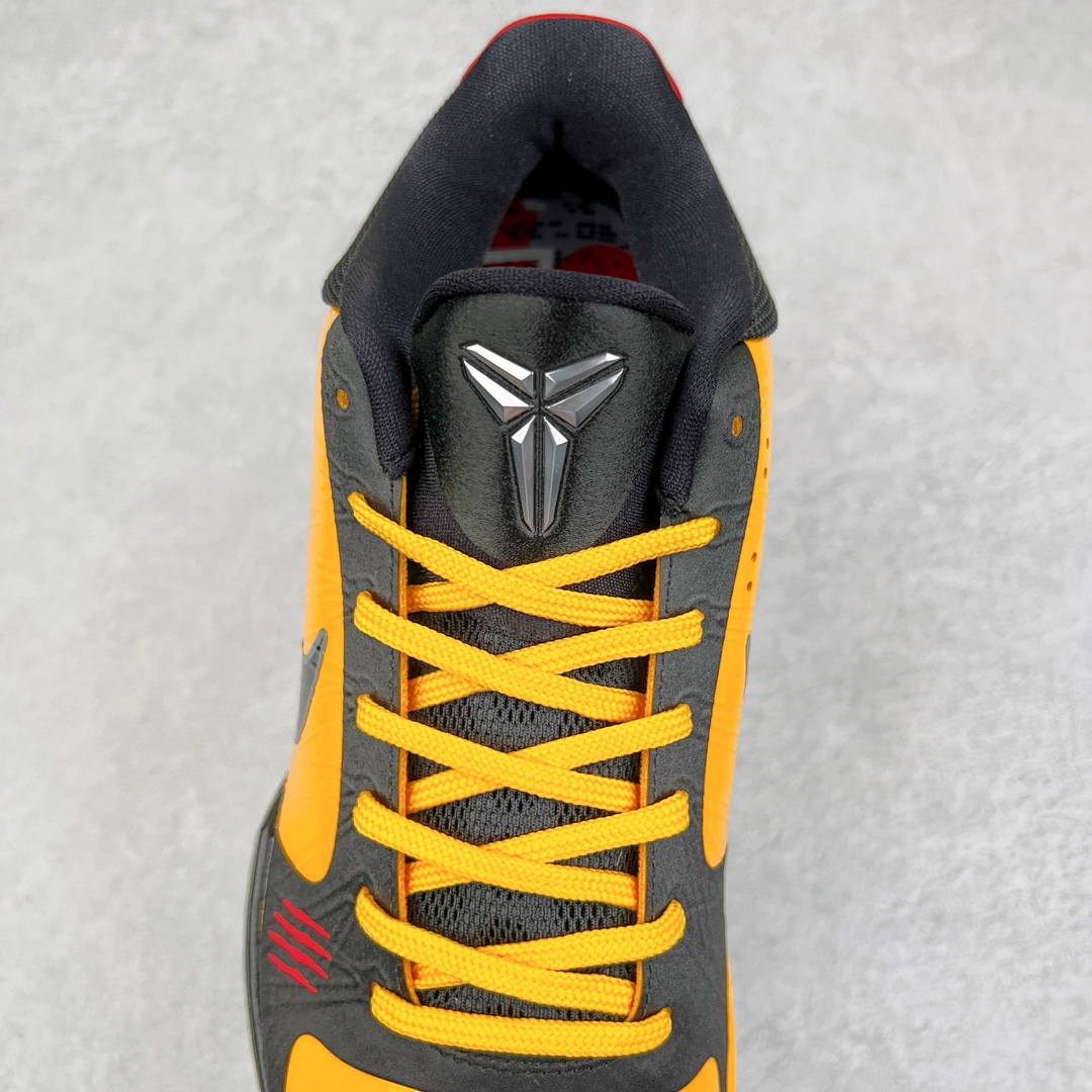 图片[5]-＃S2纯原 NK Zoom Kobe ZK5 \\\”Bruce Lee\\\” 科比5代 李小龙黄黑红 386429-701 Zoom Turbo气垫➕后掌EVA缓震 实战配置直接拉满 原楦纸板开发 鞋身流线型、后跟塑形 区分土肥圆 原档数据3D打印 鞋面细节匹配原版 全身鞋材卡料色独家定制 唯一正确喷漆SWOOSH NK专利Flyknit飞线科技，给予鞋身足够抗扭矩力 真实底模最大48.5 实战利器 专供海外市场 尺码：40 40.5 41 42 42.5 43 44 44.5 45 46 47.5 48.5 （脚宽、脚胖 建议买大半码）-选品中心