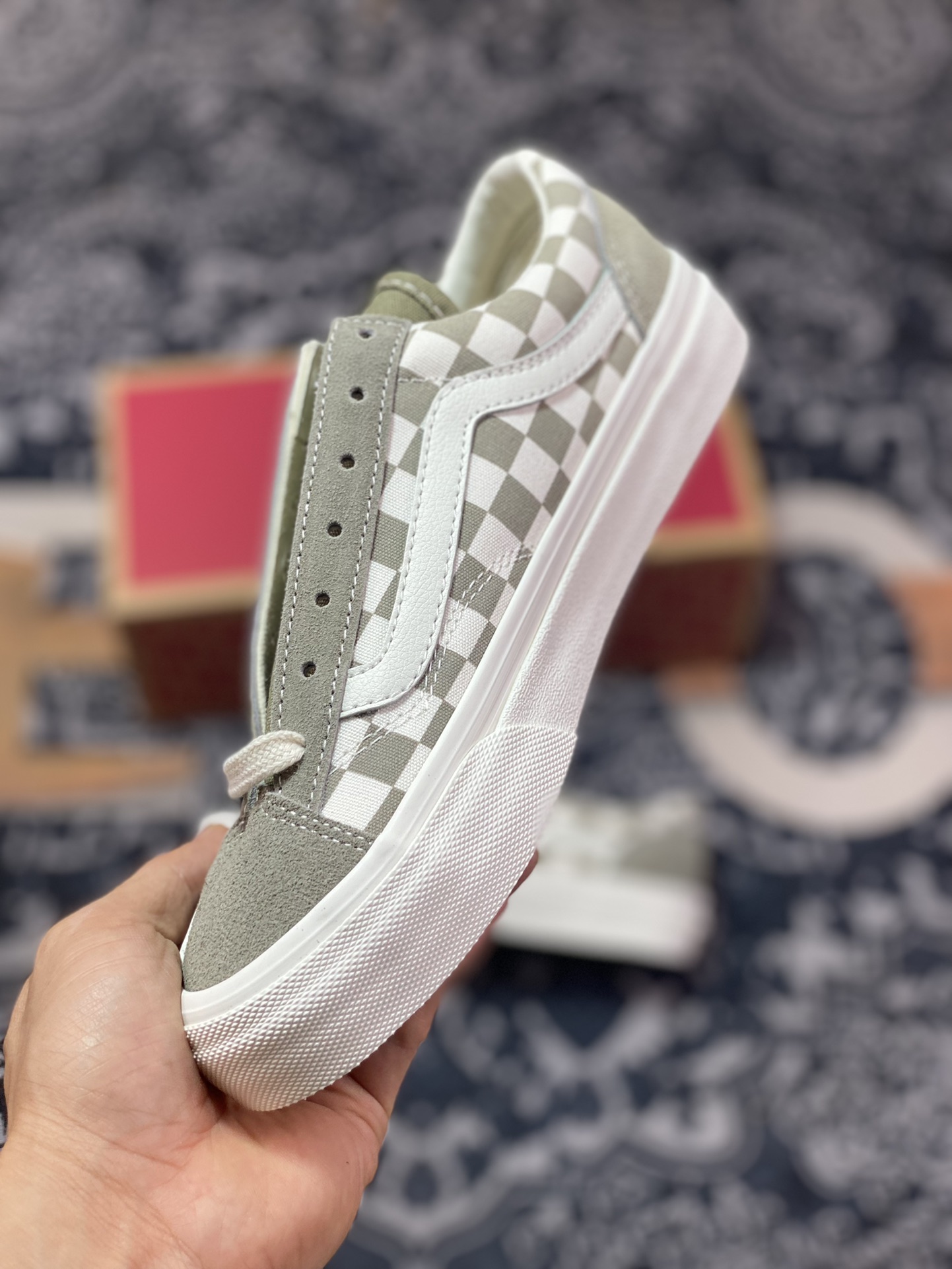 150  Vans Vault Og Style 36 灰棕棋盘格