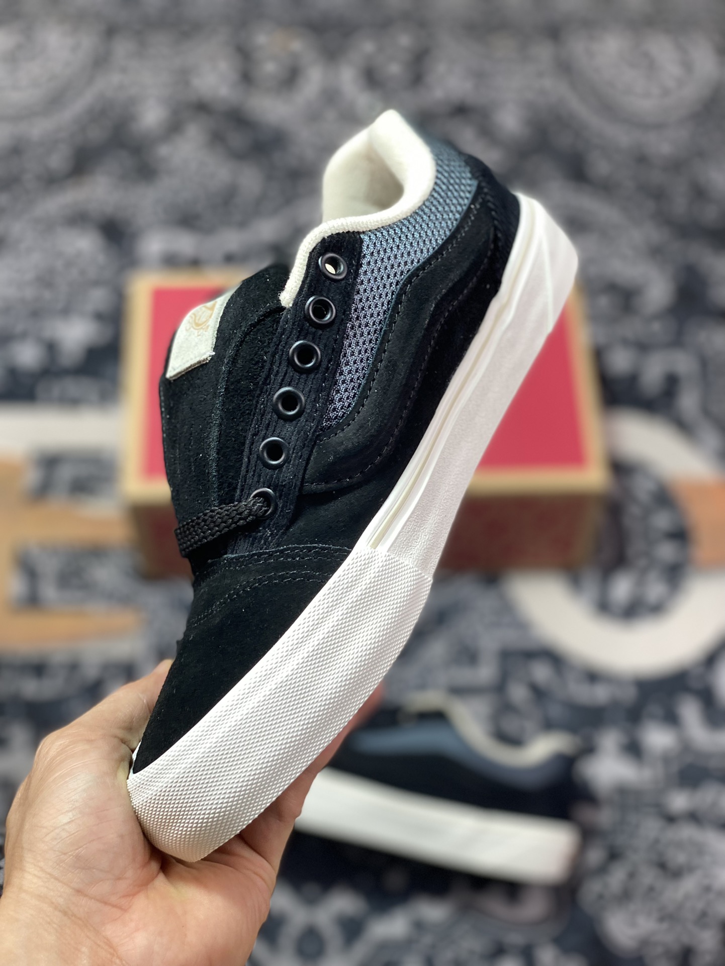 200  Vans Knu-Skool VR3 LX 面包鞋 坎普尔·茱利安系列低帮复古硫化休闲运动板鞋