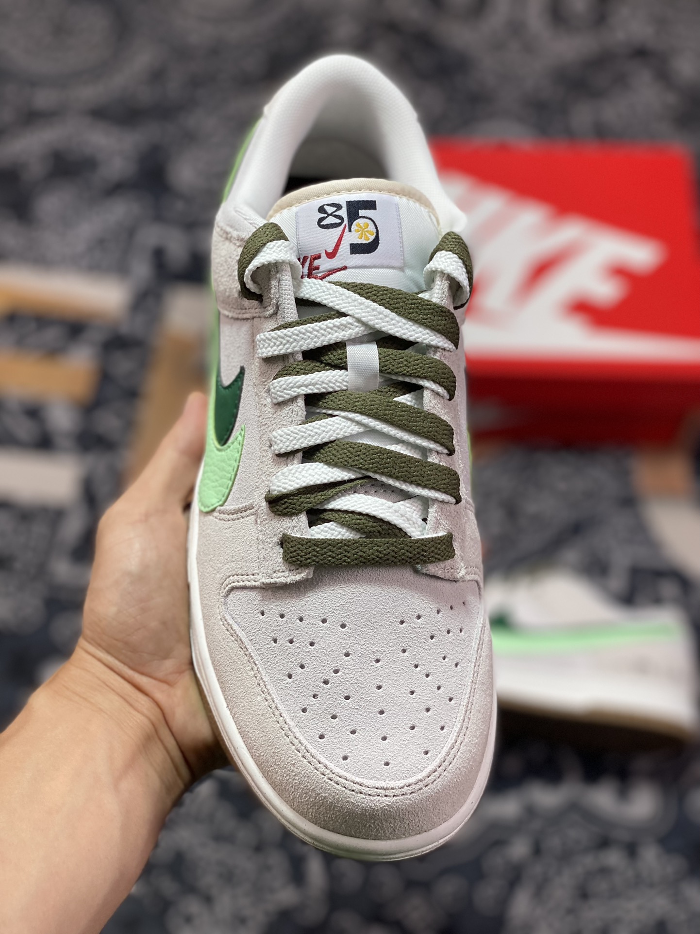 220 Nike SB Dunk Low SE”85 Double Swoosh/Grey/Green/Mint”扣篮系板鞋“浅灰绿薄荷绿双钩”DO9457-141