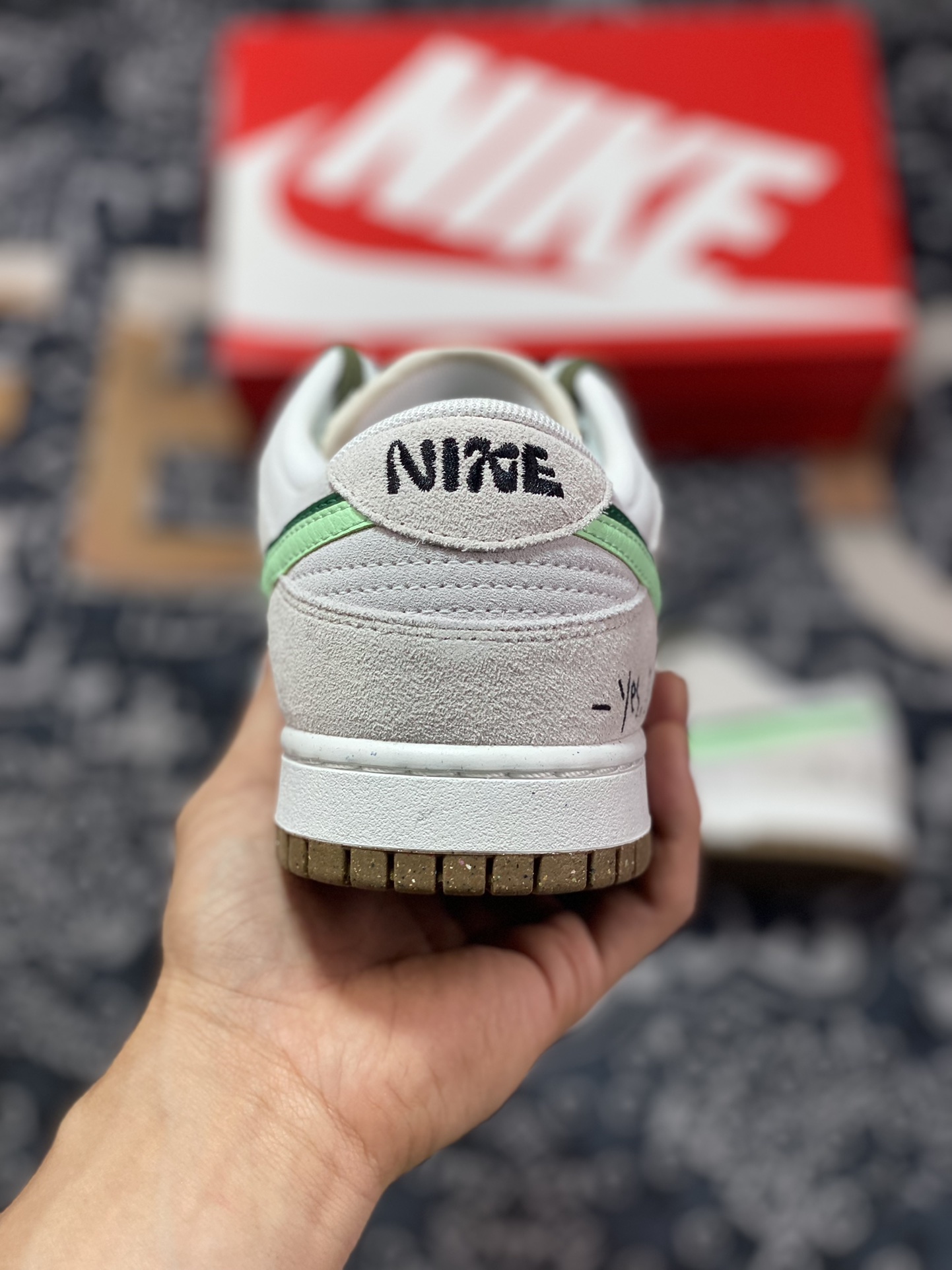 220 Nike SB Dunk Low SE”85 Double Swoosh/Grey/Green/Mint”扣篮系板鞋“浅灰绿薄荷绿双钩”DO9457-141