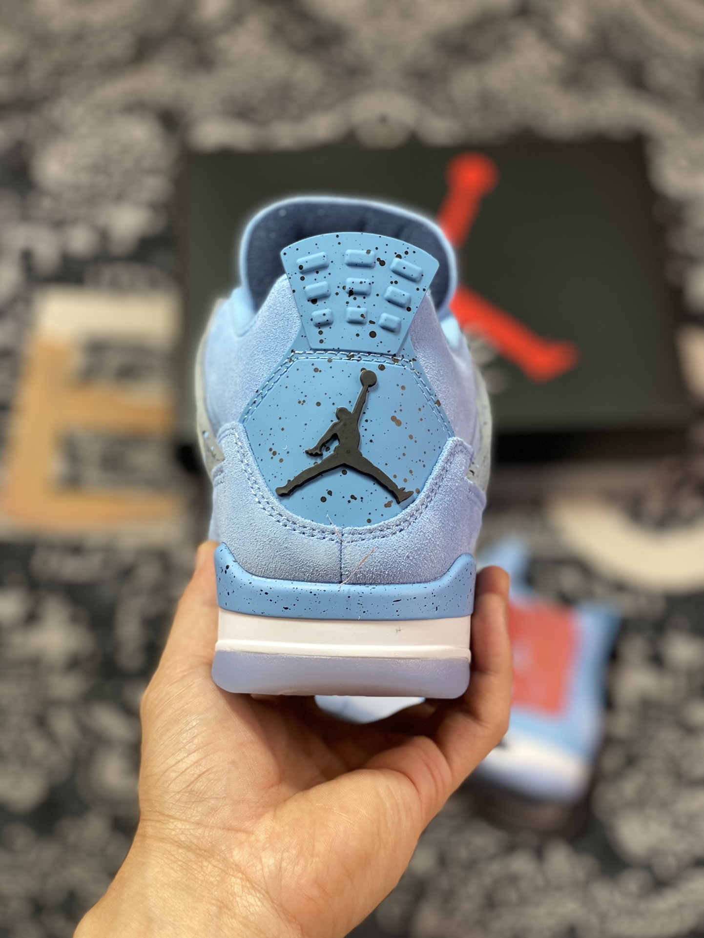 320 外贸工厂独立定单 Air Jordan 4 联名UNC大学蓝