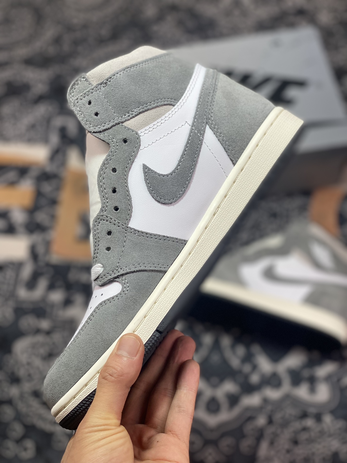 320 东莞大厂出品 Air Jordan 1 High ”Washed Heritage” 水洗灰 DZ5485-051