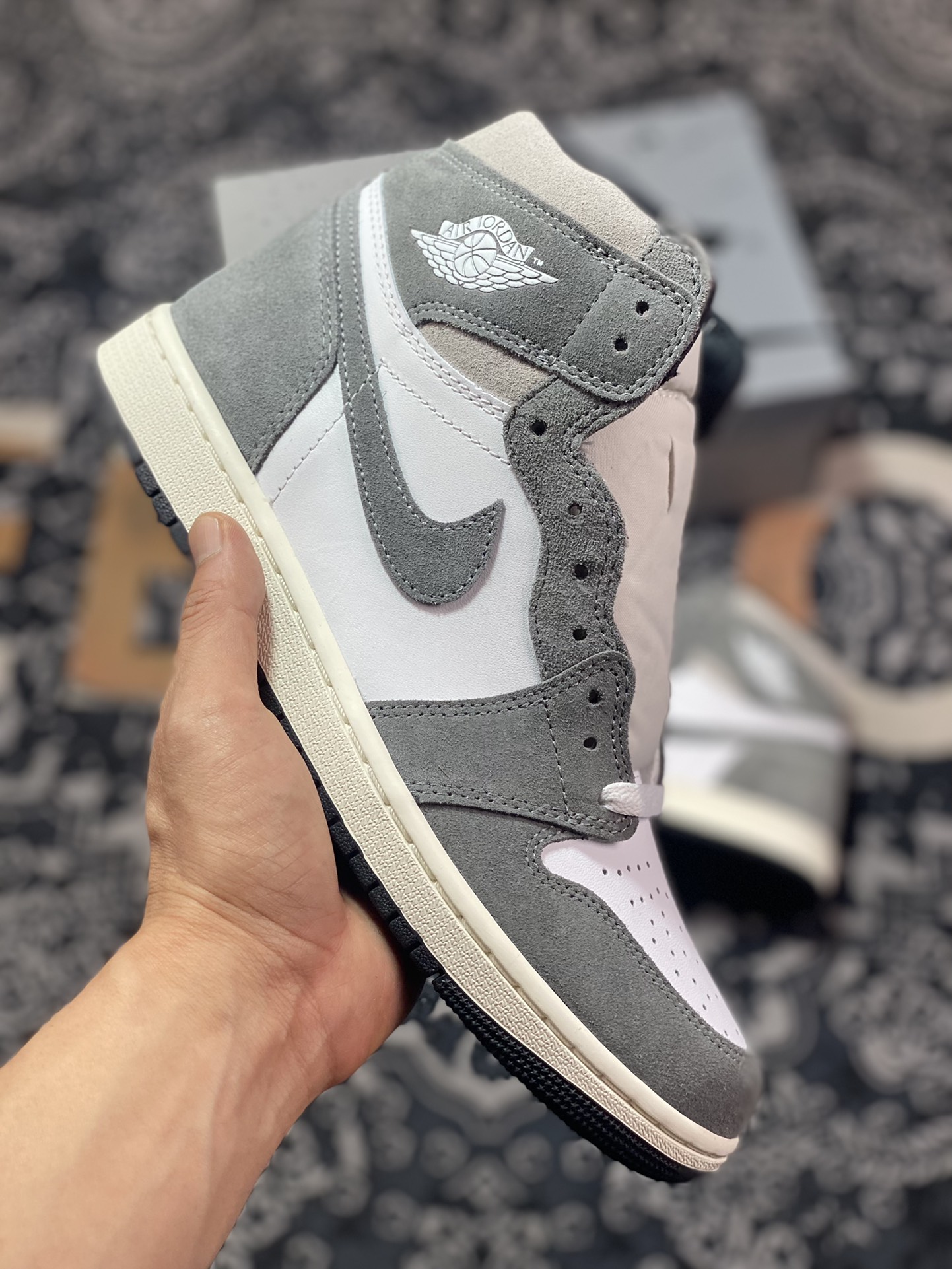 320 东莞大厂出品 Air Jordan 1 High ”Washed Heritage” 水洗灰 DZ5485-051