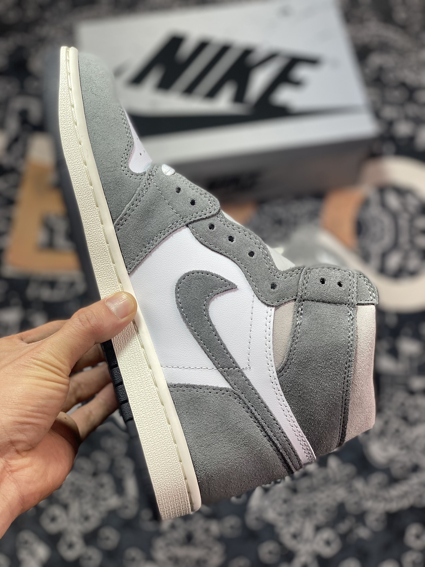 320 东莞大厂出品 Air Jordan 1 High ”Washed Heritage” 水洗灰 DZ5485-051