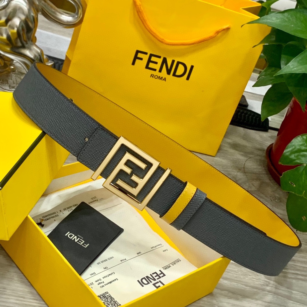 FENDI芬迪专柜同款宽4.0CM双