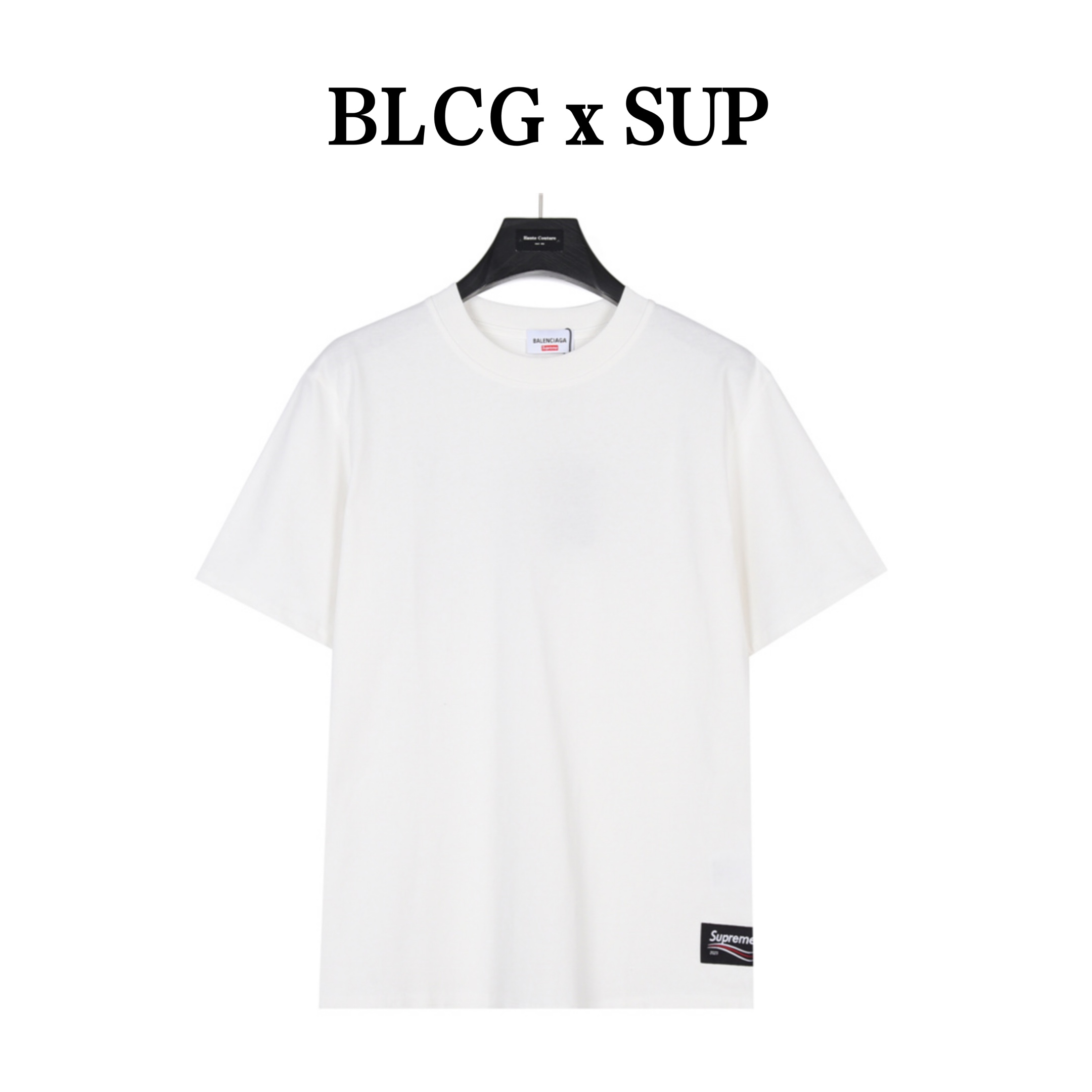 Balenciaga × Supreme联名 可乐波浪幻影短袖T恤