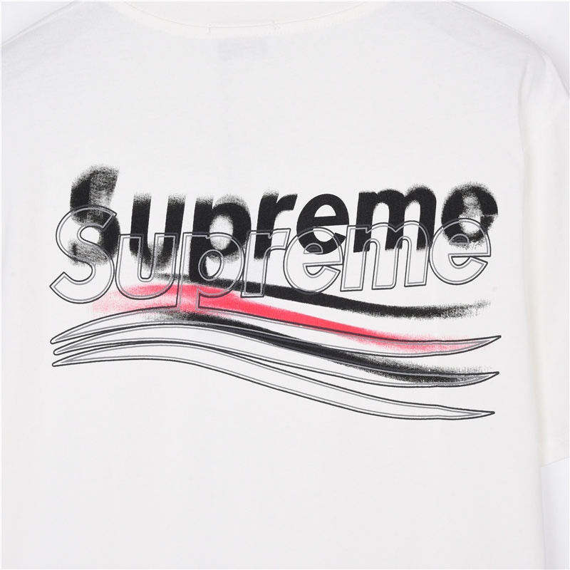 Balenciaga × Supreme联名 可乐波浪幻影短袖T恤