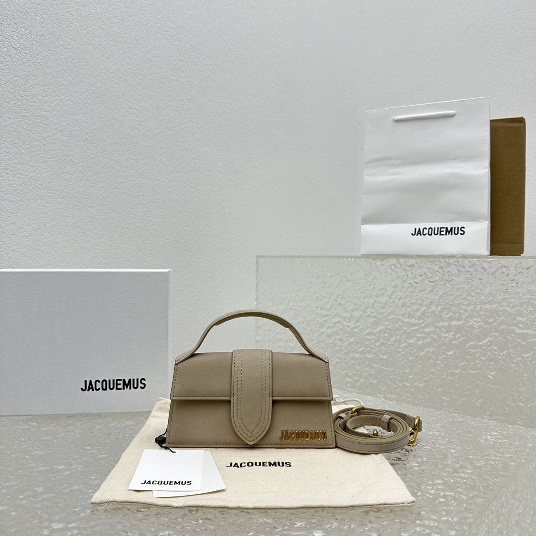 Jacquemus Crossbody & Shoulder Bags Apricot Color Gold Chamois Frosted Fall/Winter Collection Mini