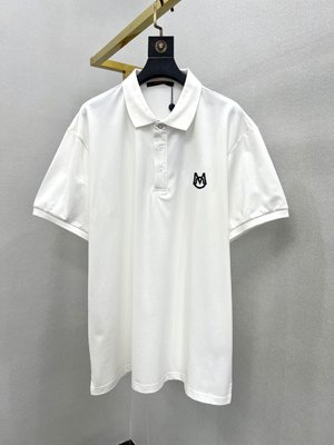 Moncler Clothing Polo T-Shirt Embroidery Men Cotton Mercerized Spring/Summer Collection Short Sleeve