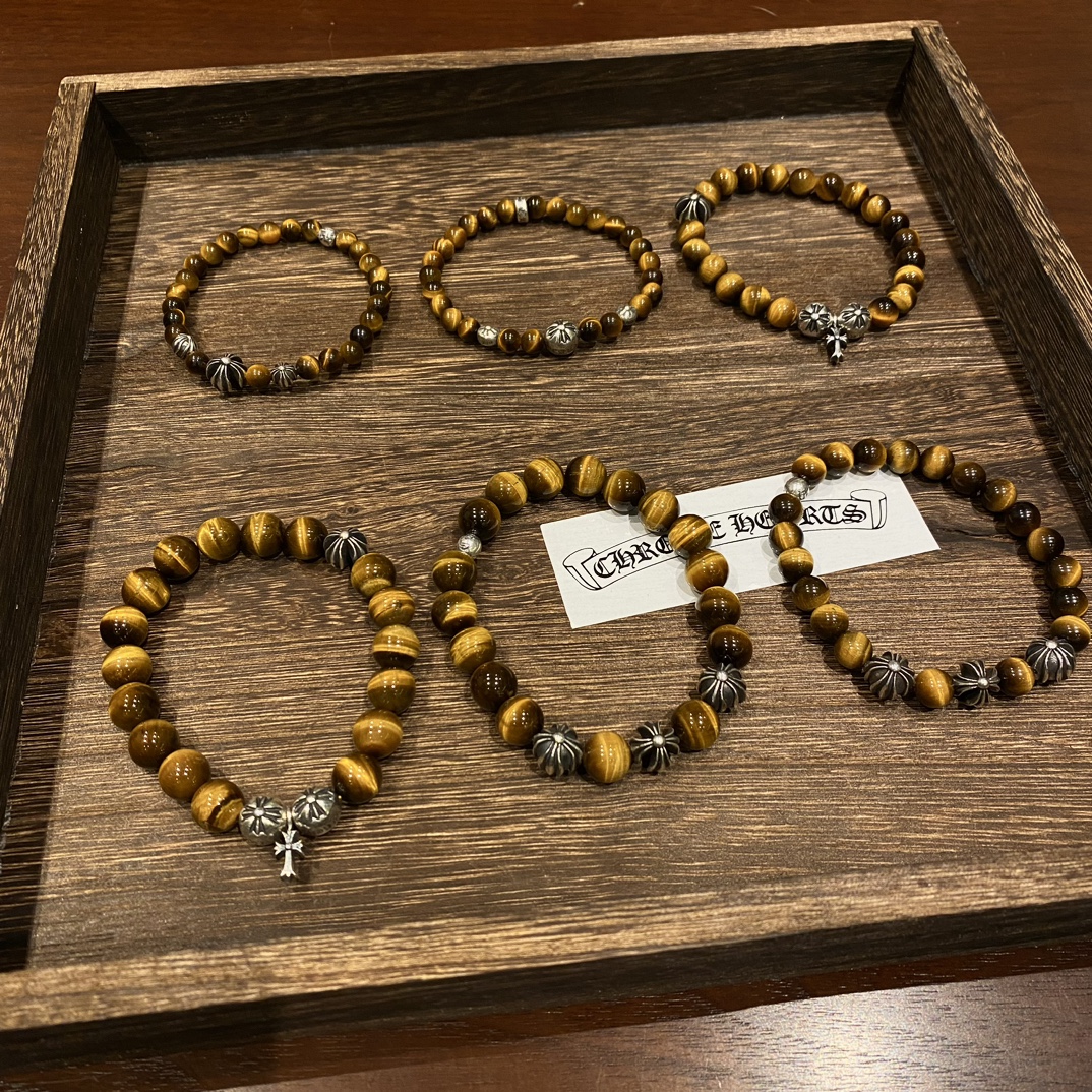 Silver bead bracelet