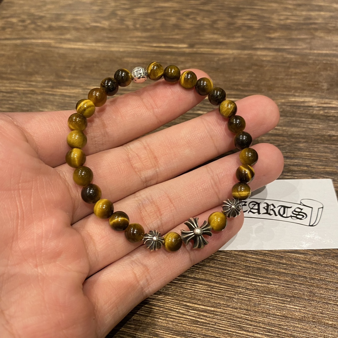 Silver bead bracelet