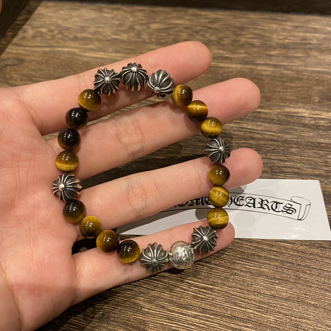 Silver bead bracelet