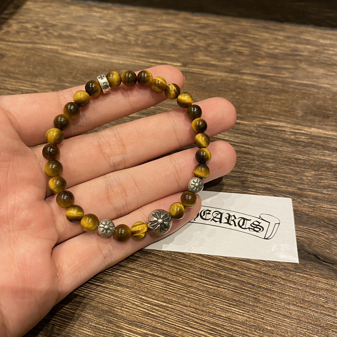 Silver bead bracelet