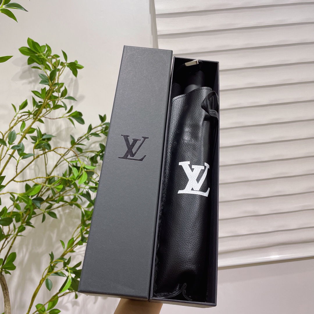 New
 Louis Vuitton Umbrella 1:1 Clone
 Gold Purple Printing Fashion