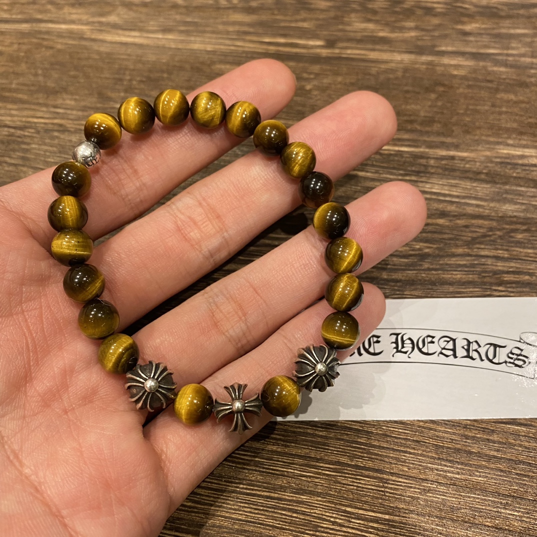 Silver bead bracelet