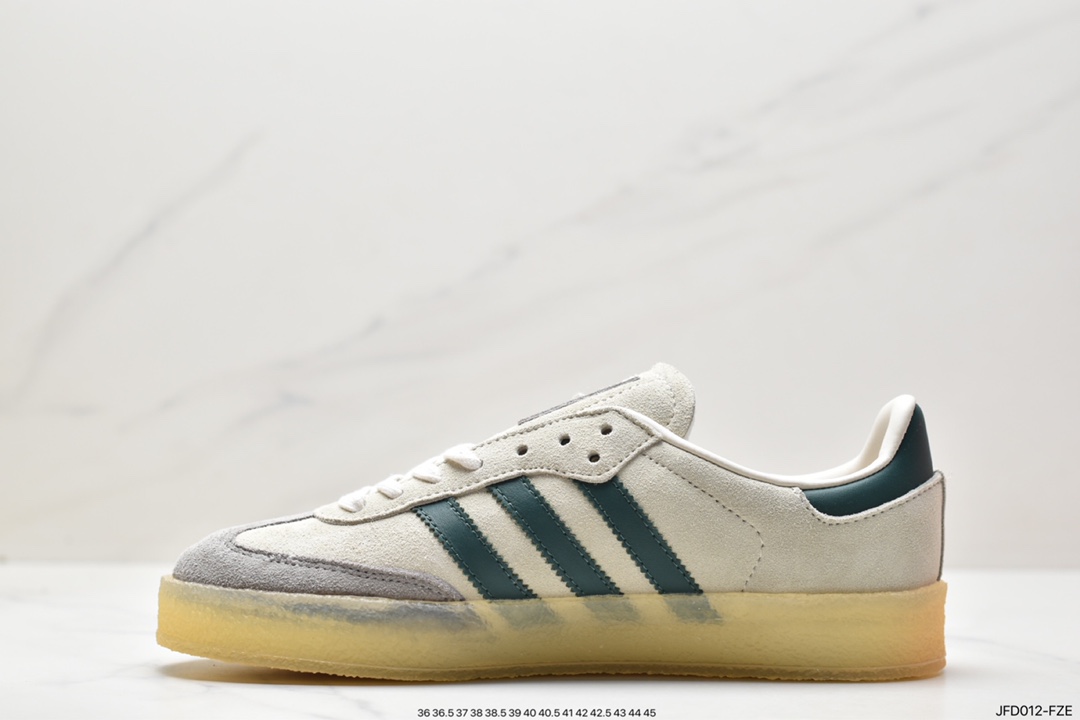 adidas SAMBA KITH CLARKS clover retro casual non-slip wear-resistant low-top sneakers ID7297