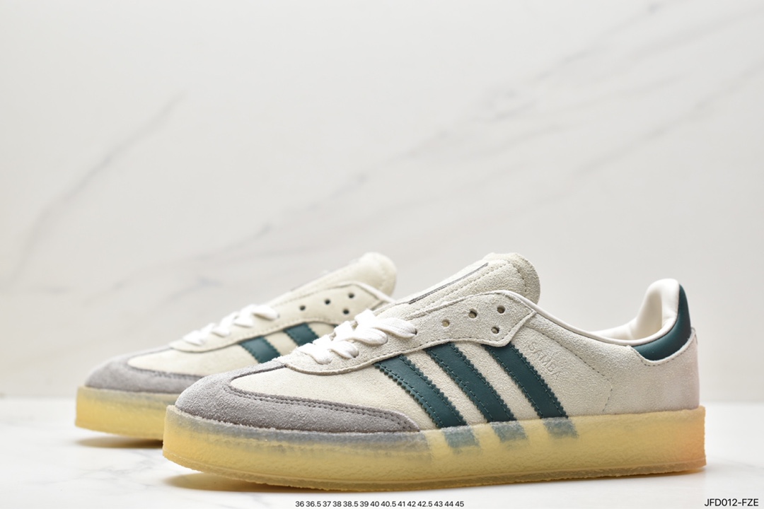 adidas SAMBA KITH CLARKS clover retro casual non-slip wear-resistant low-top sneakers ID7297