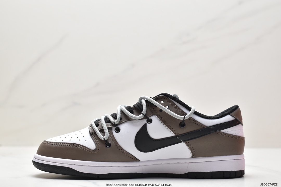 Futura x Nike Dunk Low deconstructed strap skate shoes DD1391-100