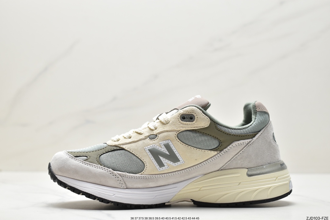 Co-branded New York fashion brand Aimé Leon Dore x NBNew Balance Made in USA MR993 series of American-made running shoes ”Brown Green Black” MR993KTI