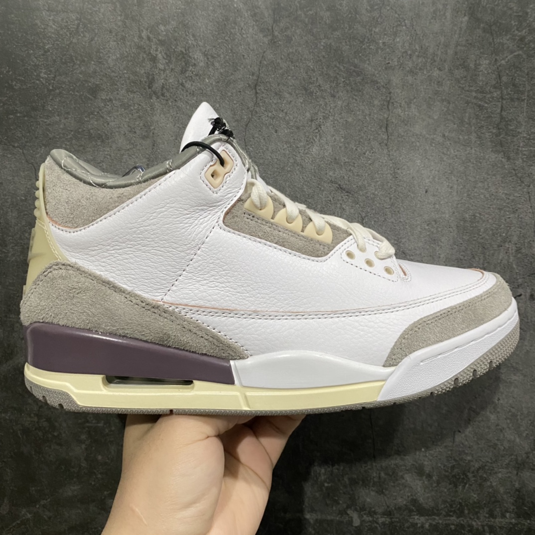 [New DT version] A Ma Maniere x AJ3 Air Jordan 3 joint beige white gray DH3434-110