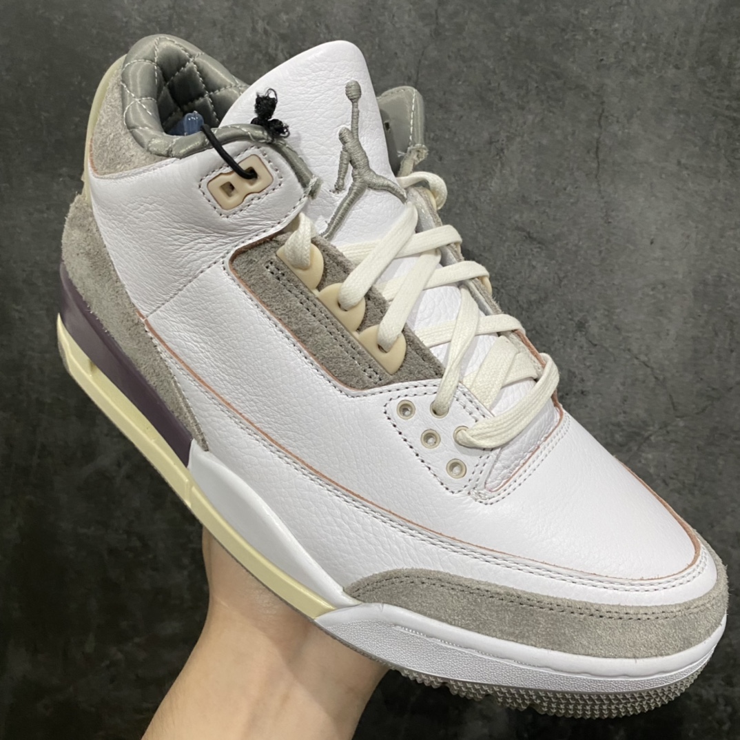 [New DT version] A Ma Maniere x AJ3 Air Jordan 3 joint beige white gray DH3434-110