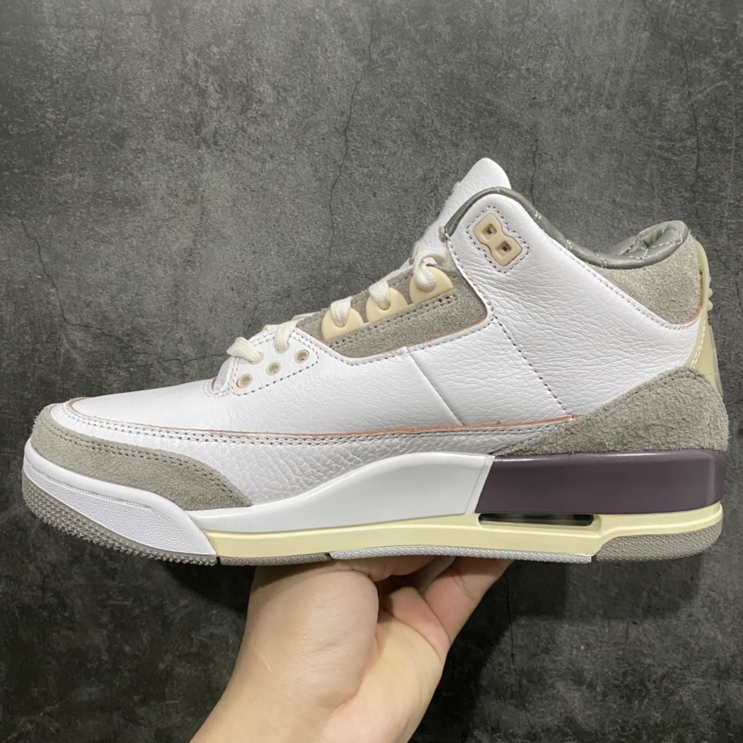 [New DT version] A Ma Maniere x AJ3 Air Jordan 3 joint beige white gray DH3434-110