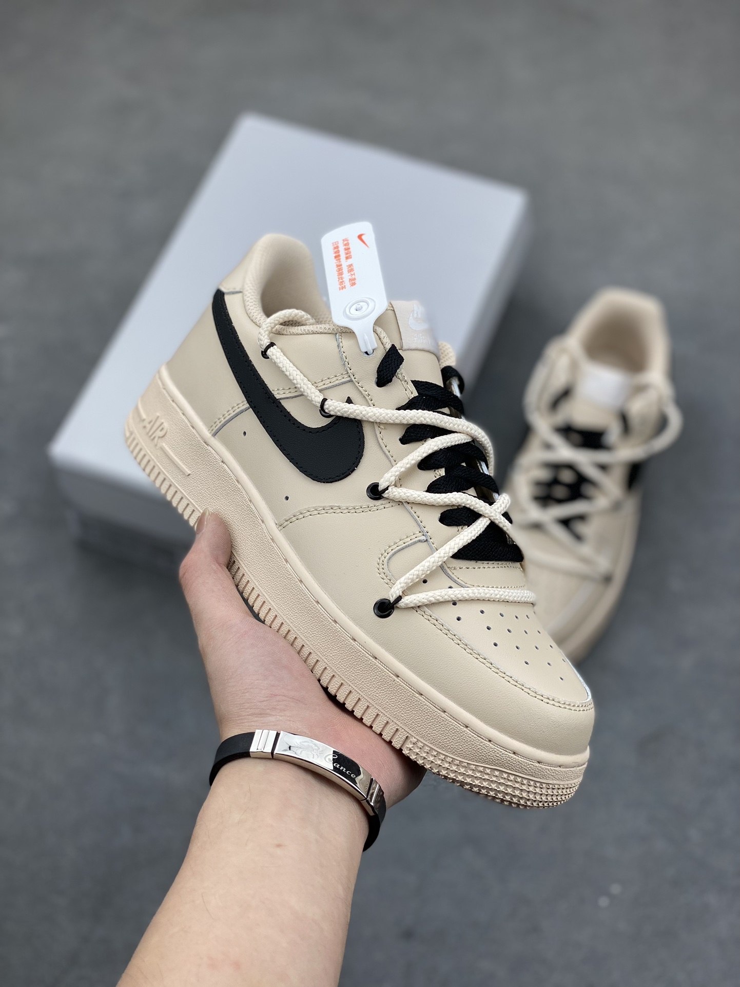 Nike Air Force 1 Low '07 Double Laces Casual Sneakers - Brown Black 2 i1684793918 9164 0