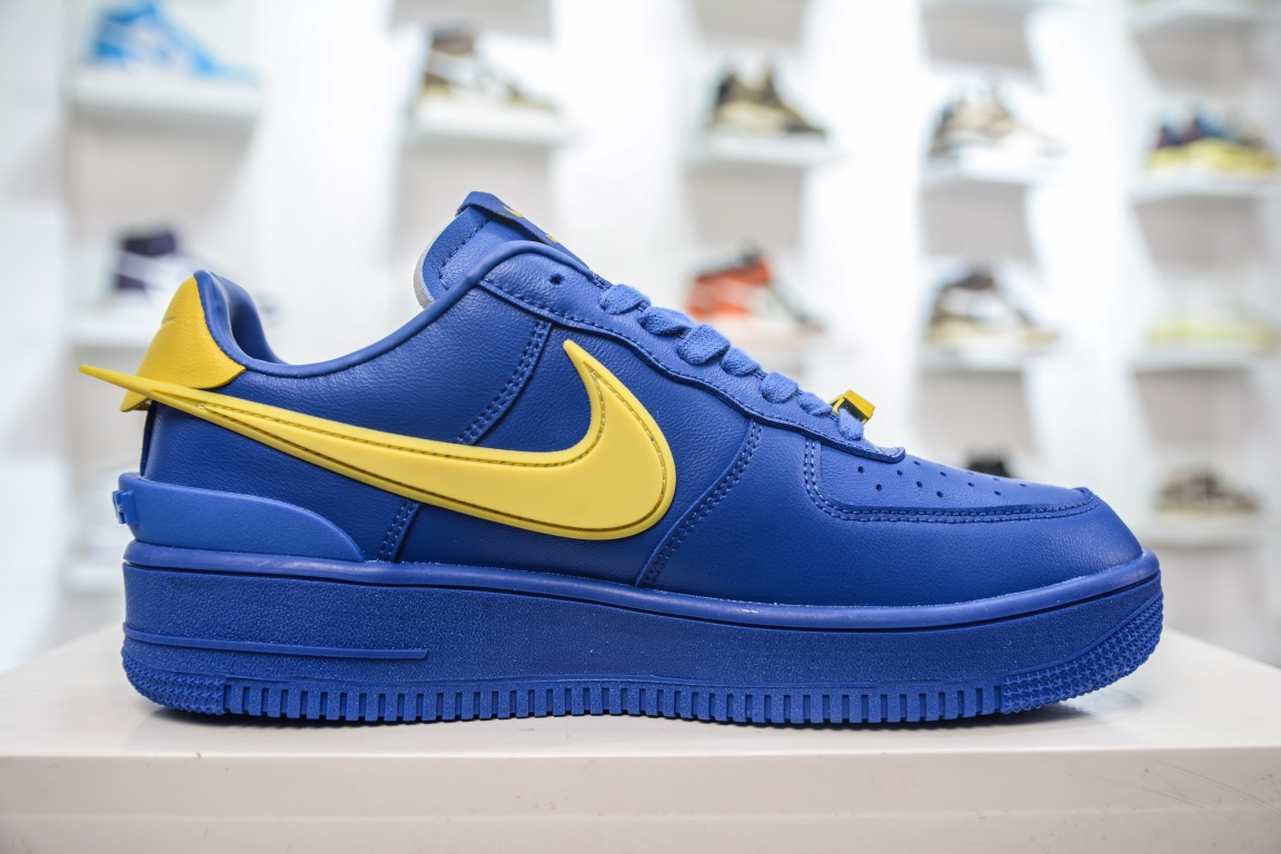 Upgraded version Ambush x Nike Air Force 1 Low blue and yellow DV3464-400