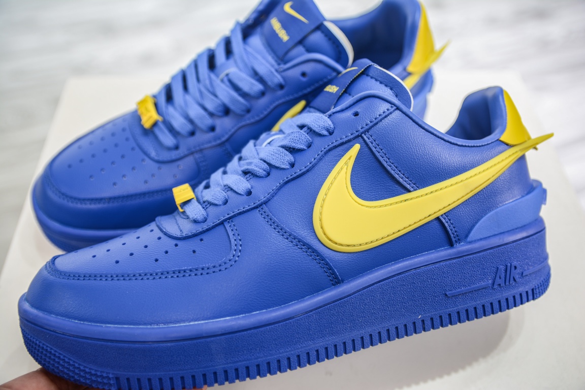 Upgraded version Ambush x Nike Air Force 1 Low blue and yellow DV3464-400