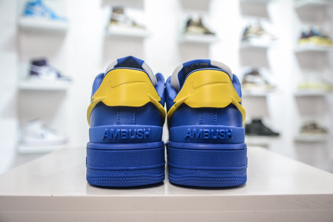 Upgraded version Ambush x Nike Air Force 1 Low blue and yellow DV3464-400