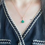 Bvlgari Jewelry Necklaces & Pendants Green White