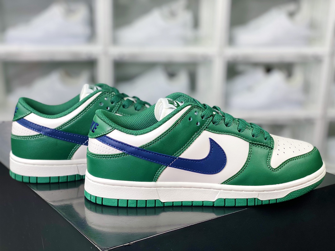 SB Dunk Low ”Gorge Green/Navy” dunk series low-top sneakers ”retro green white night blue” DD1503-300