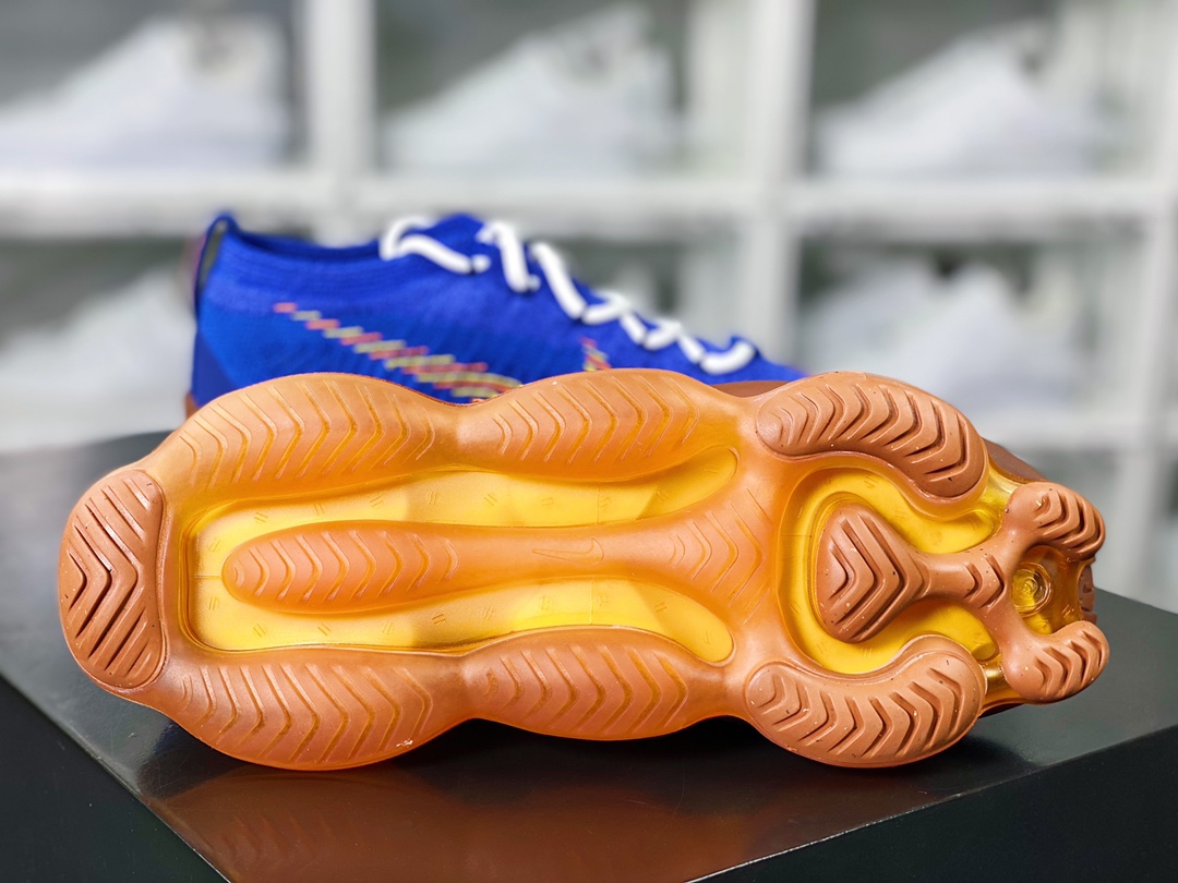 Air Max Scorpion Flyknit SE ”M. Frank Rudy” Scorpion Series 2022 Super Large Cushion Jogging Shoes ”Knitted Knitted Royal Blue Orange” DX4768-400