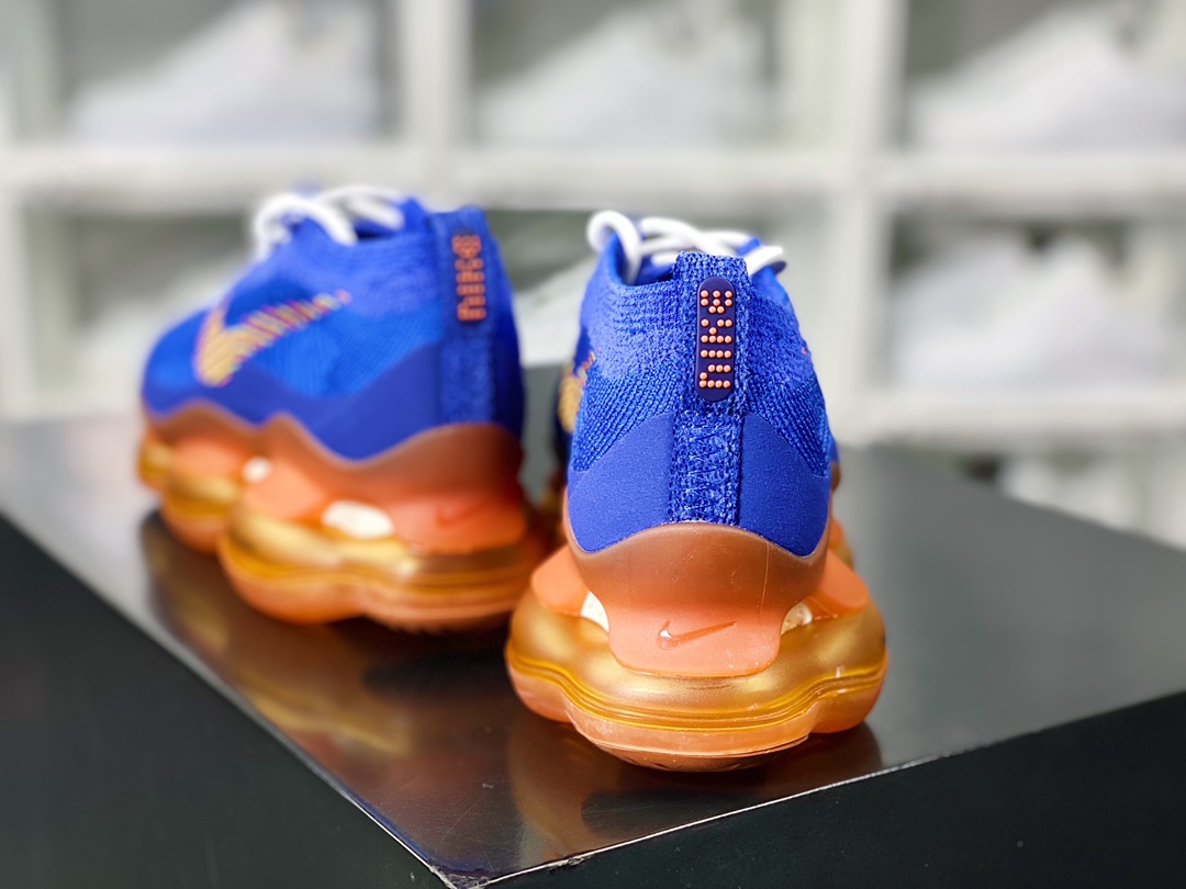 Air Max Scorpion Flyknit SE ”M. Frank Rudy” Scorpion Series 2022 Super Large Cushion Jogging Shoes ”Knitted Knitted Royal Blue Orange” DX4768-400