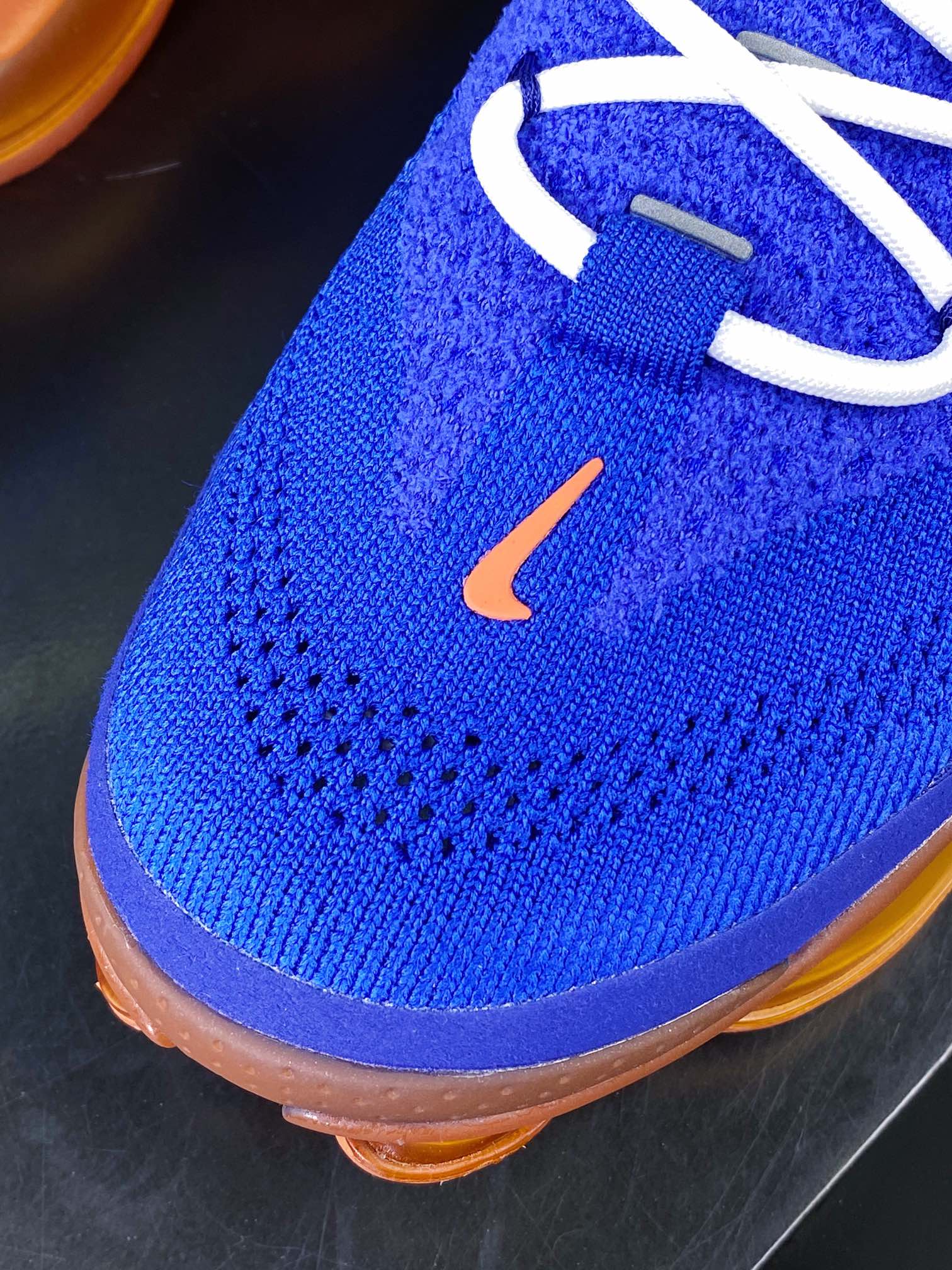 Air Max Scorpion Flyknit SE ”M. Frank Rudy” Scorpion Series 2022 Super Large Cushion Jogging Shoes ”Knitted Knitted Royal Blue Orange” DX4768-400