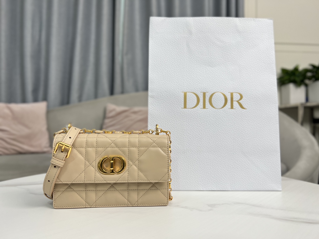 Dior Caro Bags Handbags Beige Gold Sheepskin Fall Collection Fashion Chains
