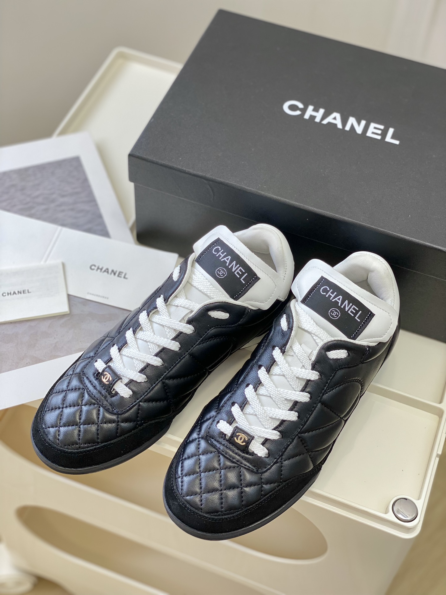 Chanel小香最新菱格棒球鞋运动鞋