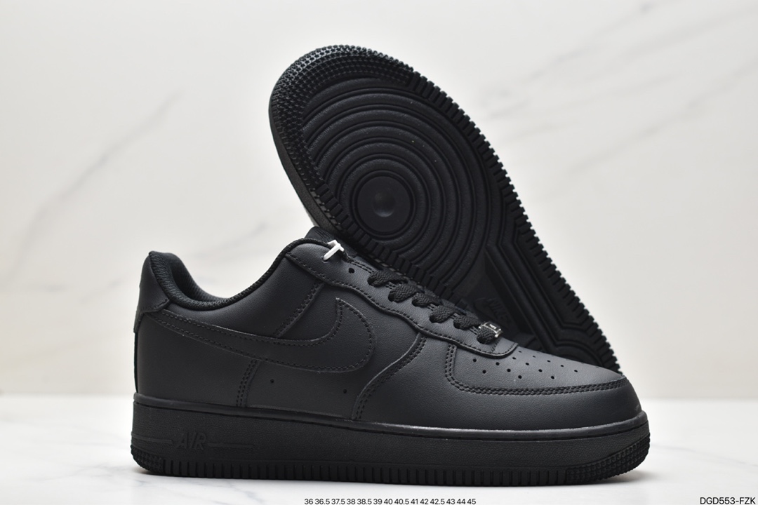 Cost-effective Nike Air Force 1 '07 ”All Black” Air Force 1 low-top casual sports sneakers 315122-001