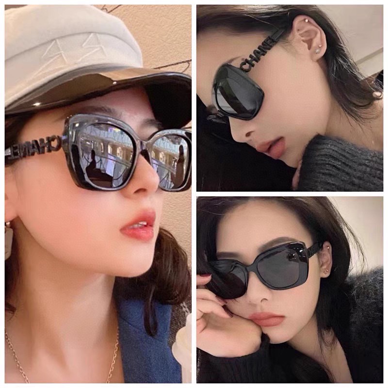 ，翻单到货，火爆黑白色搭配到货！【CHANE*】香奈*儿 CH5422B  时尚太阳眼镜 ‼️香奈儿矩形