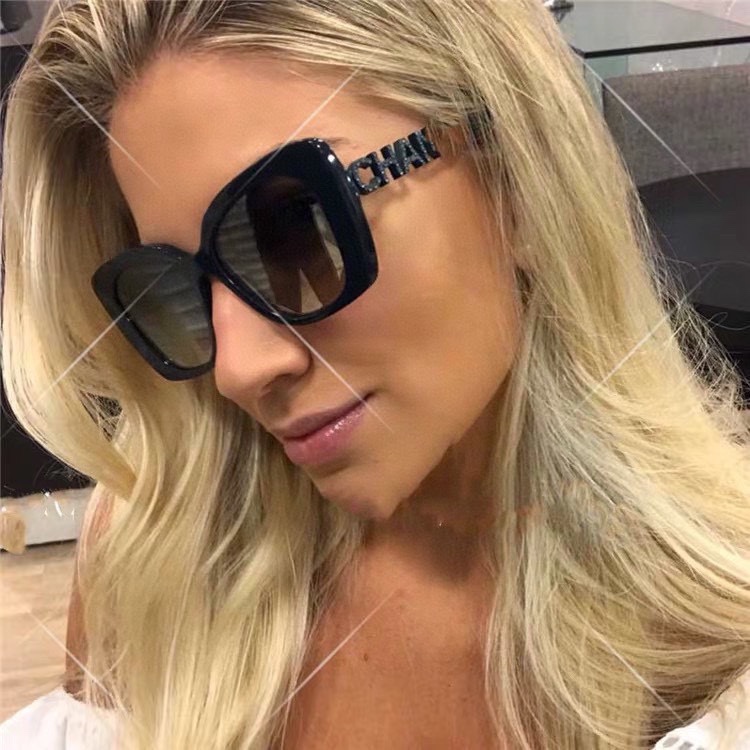 ，翻单到货，火爆黑白色搭配到货！【CHANE*】香奈*儿 CH5422B  时尚太阳眼镜 ‼️香奈儿矩形