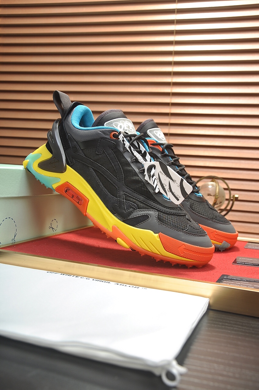 Off-White Men's Odsy-1000 Sneakers Breathable Mesh and Leather Upper 4 i1684862973 5646 2