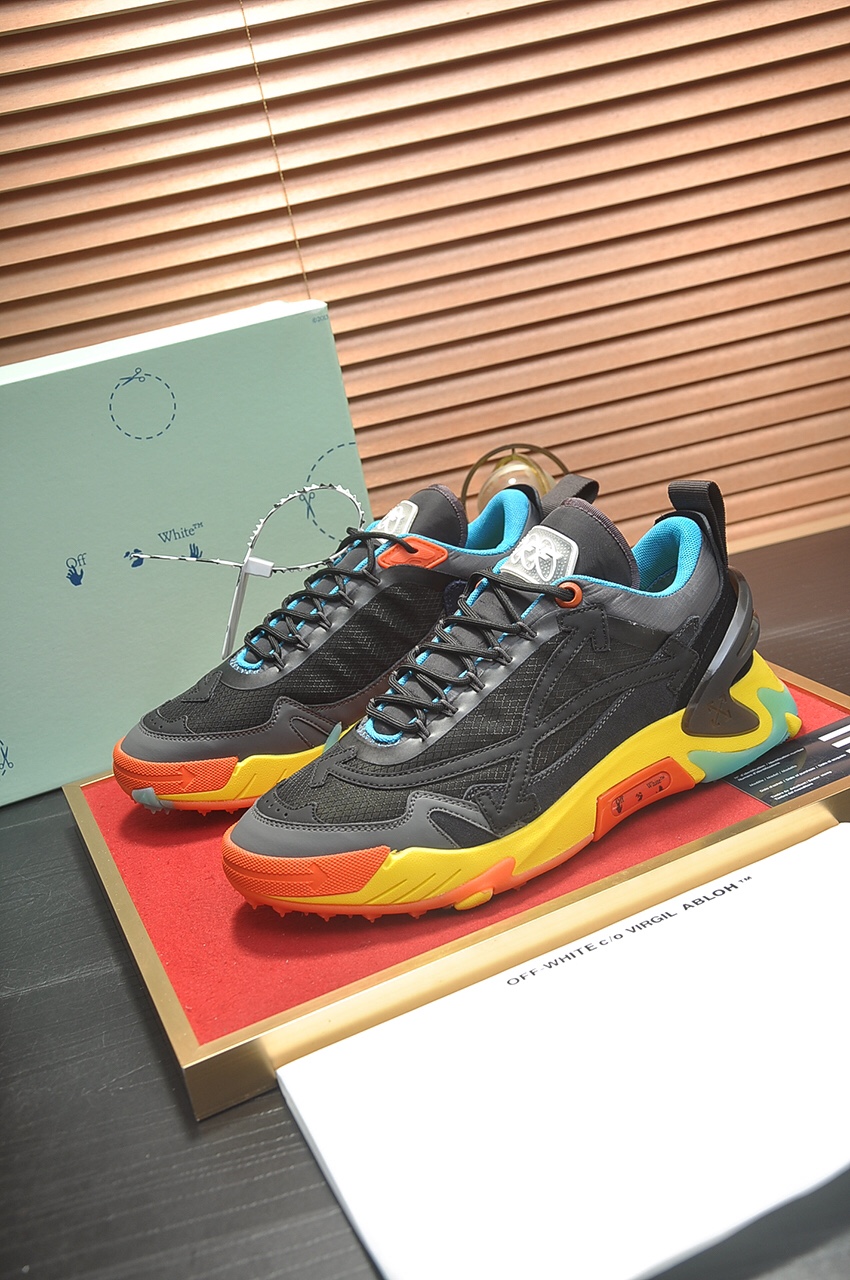 Off-White Men's Odsy-1000 Sneakers Breathable Mesh and Leather Upper 5 i1684862973 6067 3