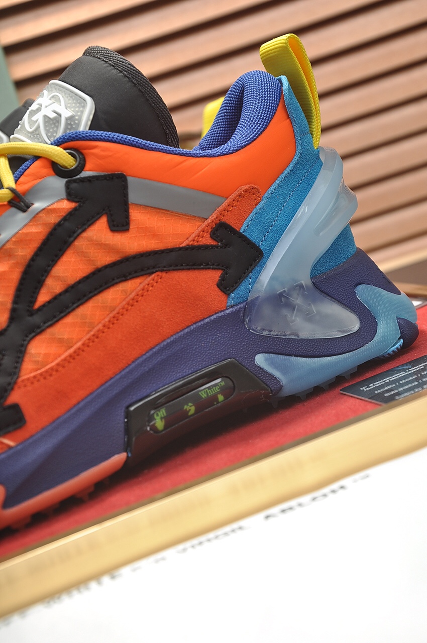 Off-White Men's Orange Leather & Mesh Running Shoes Sneakers Size 38-44 10 i1684863005 5921 8