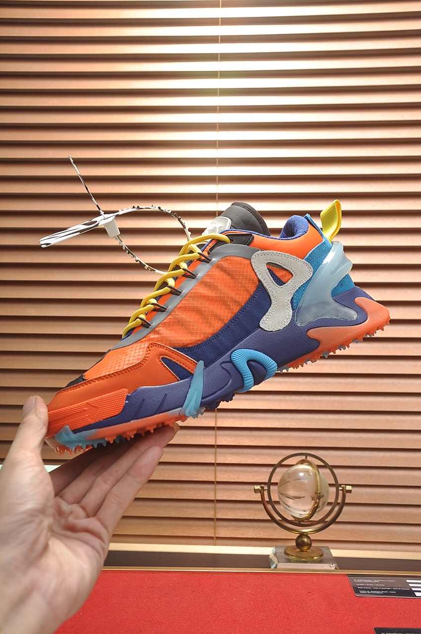 Off-White Men's Orange Leather & Mesh Running Shoes Sneakers Size 38-44 6 i1684863005 9132 4