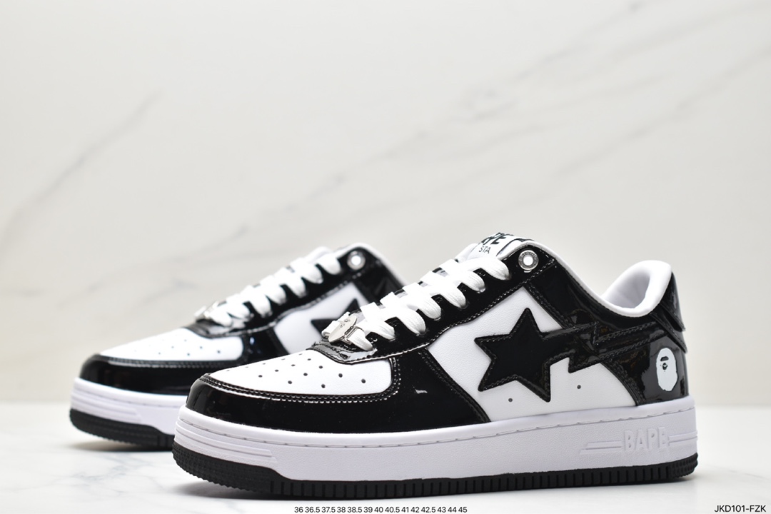 Japan's Harajuku fashion brand A Bathing Ape BAPE Sk8 Sta Low SK8 series low-top casual sports skateboard shoes