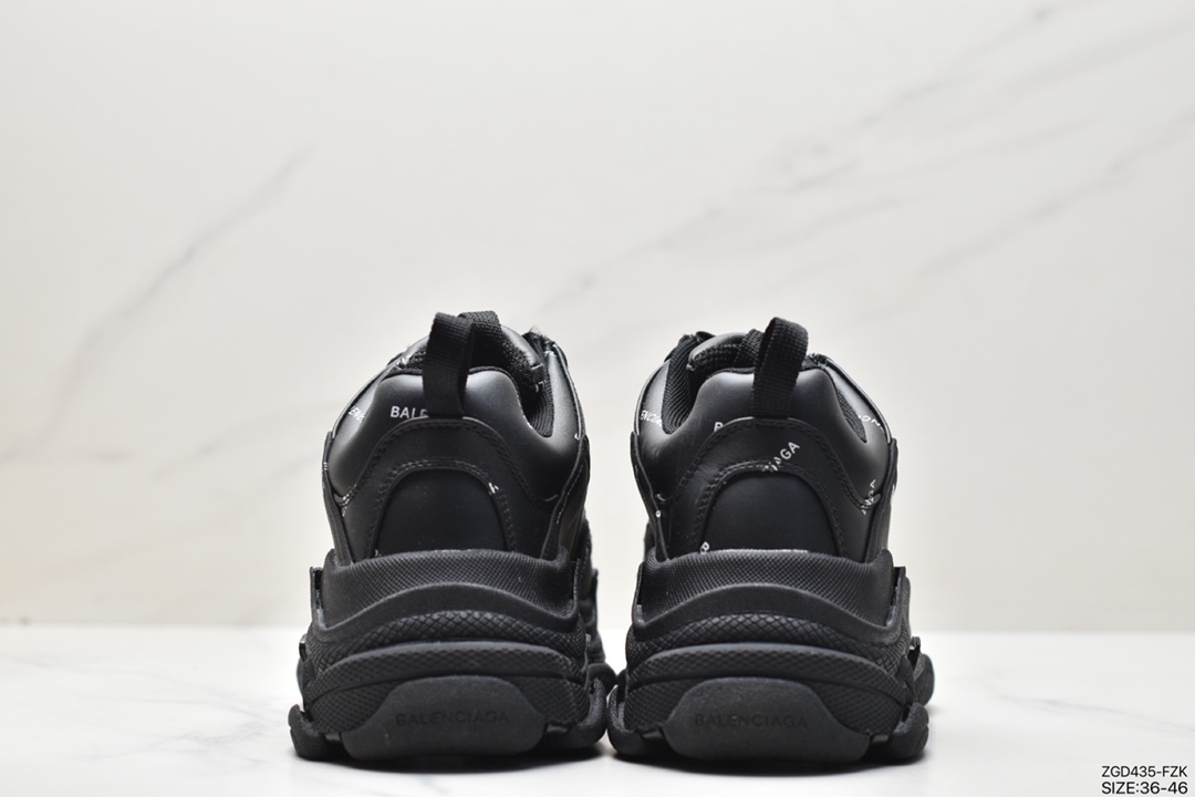 老爹鞋, 巴黎世家, Balenciaga Triple S Allover LogoSneaker, Balenciaga, 512176 W0901 1000