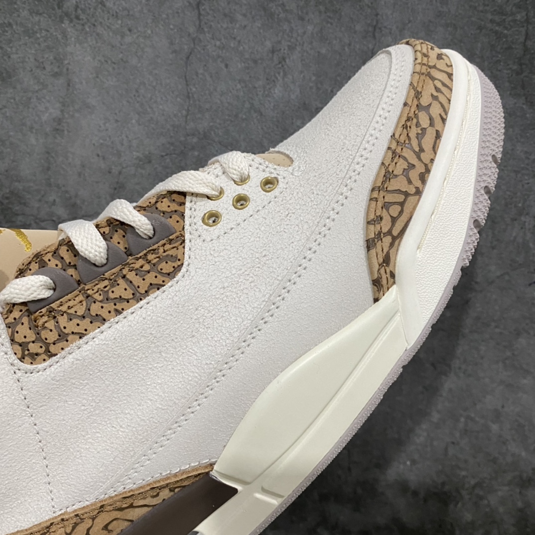 X version pure original Air Jordan AJ3 Palomino white brown Mocha CT8532-102